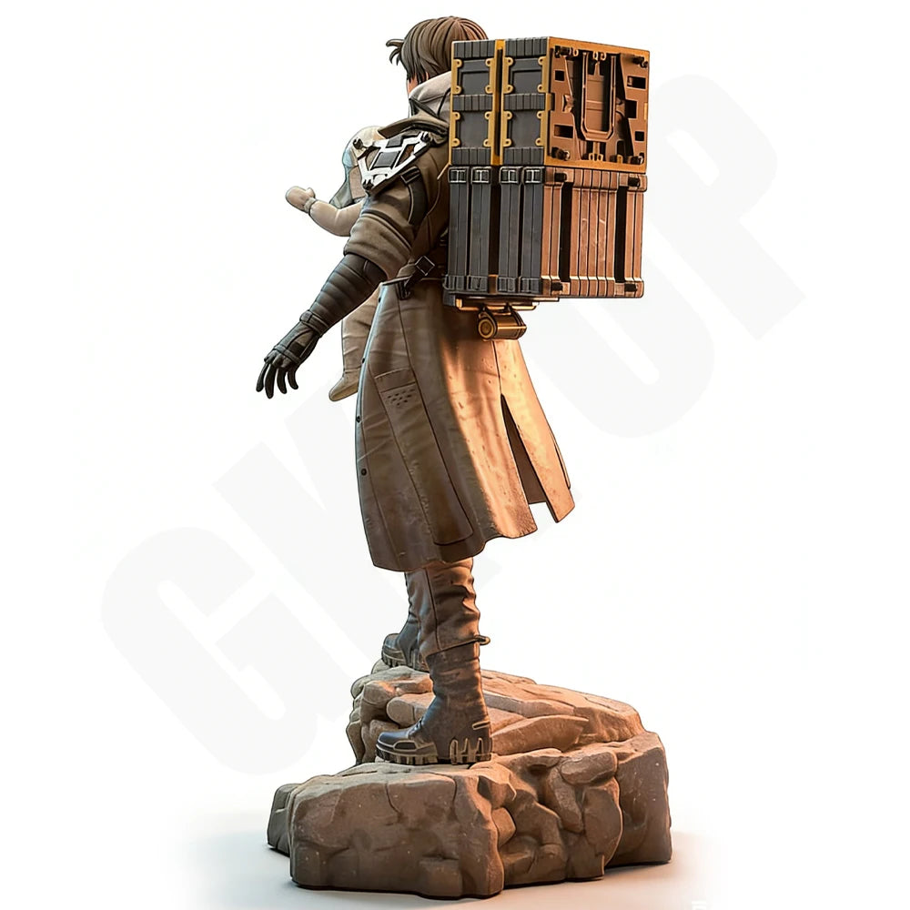1/24 Modern Post-Apocalyptic Survivor & Child, 2 Figures, Resin Model Figure Kit, Unassembled and Unpainted