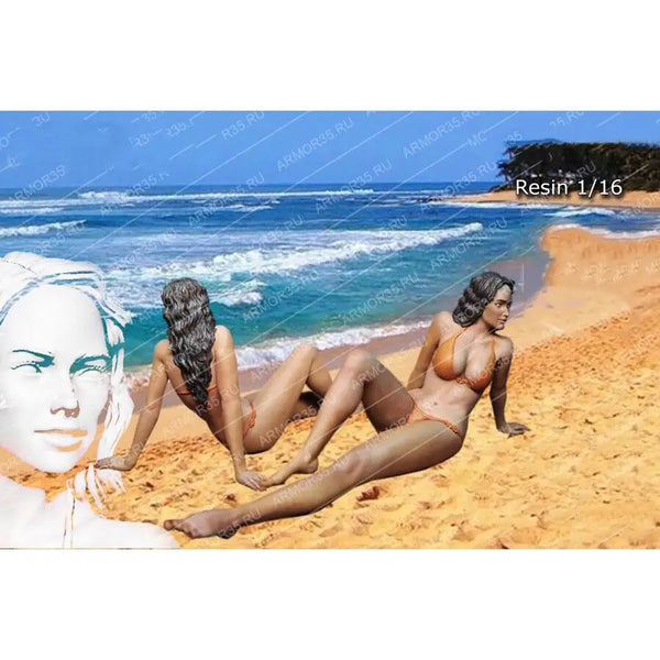 1/16 Pin-up Female, Resin Model Figure Kit, Unassembled and Unpainted