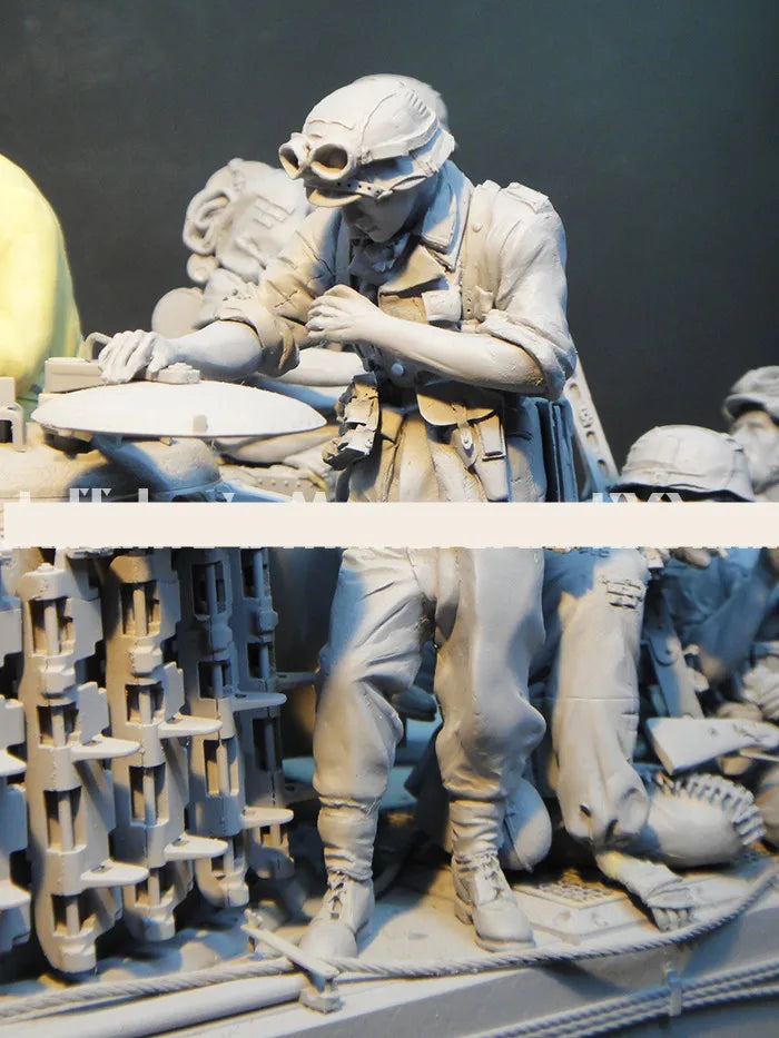 1/16 Tactical Soldier, Resin Model Figure Kit, Sci-Fi Theme, Unassembled and Unpainted