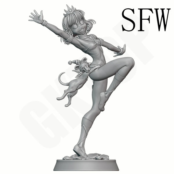 1/24 Exotic Princess Dancer, Resin Model Figure Kit, Unassembled and Unpainted