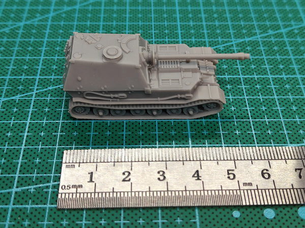 1/144 WWII German Elefant Tank Destroyer, Resin Model Vehicle Kit, Unassembled and Unpainted