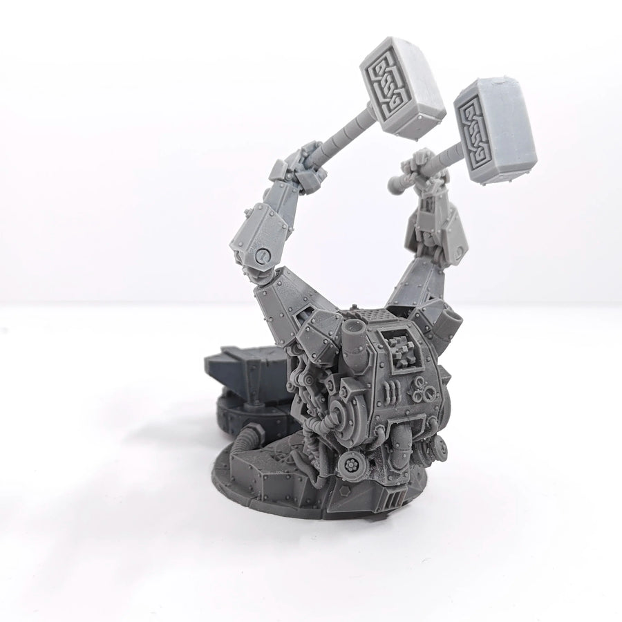 Steampunk Male Mechanical Arms Bust 120mm Resin Kit - resin model view 4