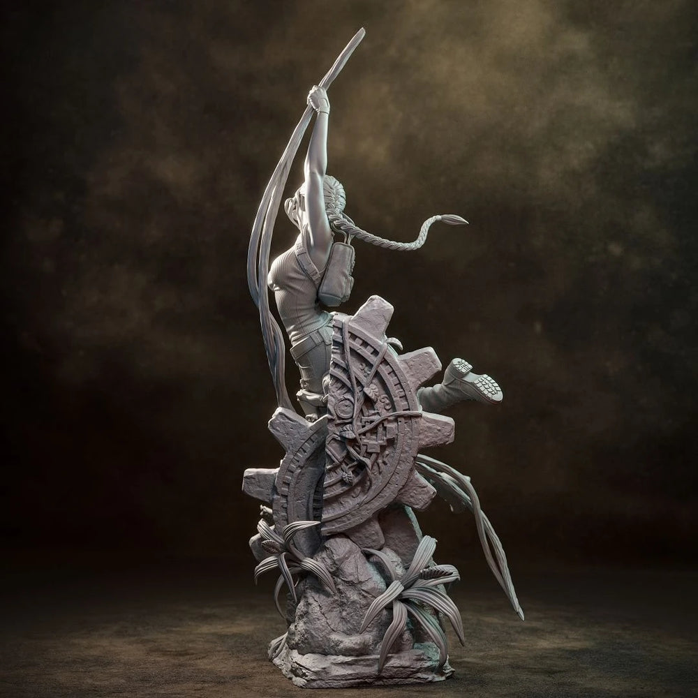 200mm Female Elf Archer, Resin Model Figure Kit, Fantasy Theme, Unassembled and Unpainted