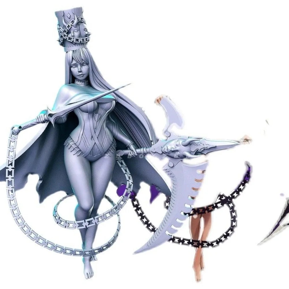 50mm Female Fantasy Warrior Sorceress, Resin Model Figure Kit, Fantasy Theme, Unassembled and Unpainted