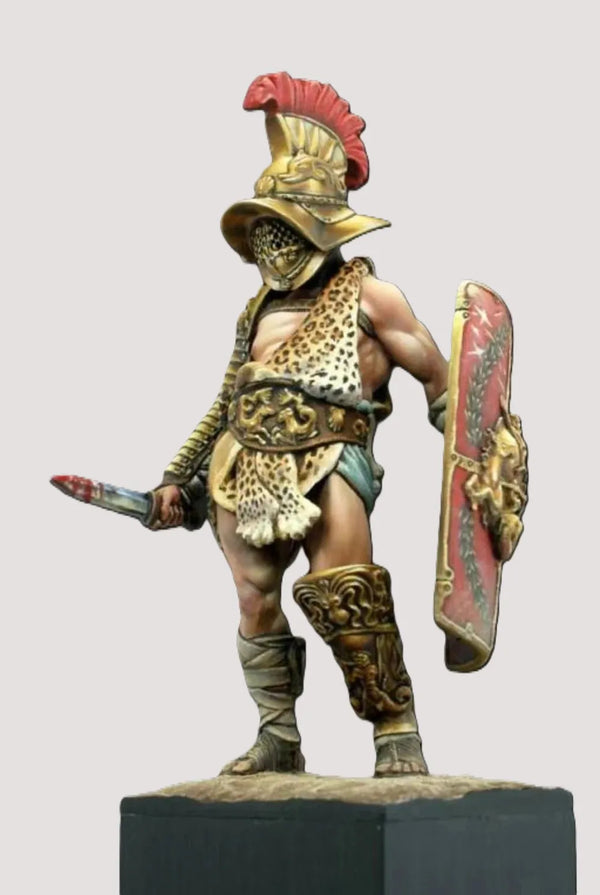 28mm Warrior Greco-Roman Ornate Armor, Resin Model Figure Kit, Fantasy Theme, Unassembled and Unpainted