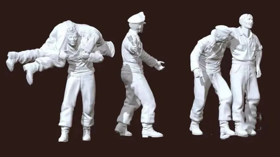 1/35 Modern Combat Soldiers, 5 Figures, Resin Model Figure Kit, Unassembled and Unpainted