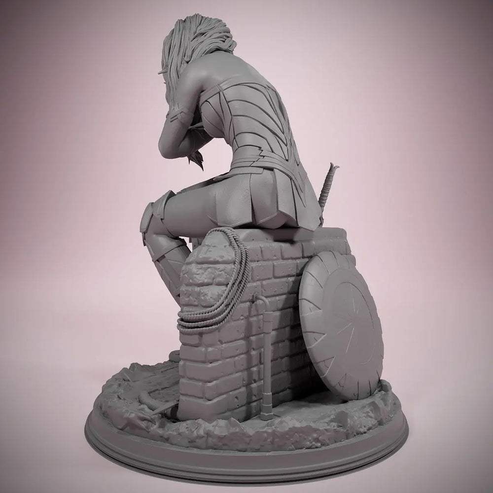 Female Warrior Swordswoman, Resin Model Figure Kit, Fantasy Theme, Unassembled and Unpainted