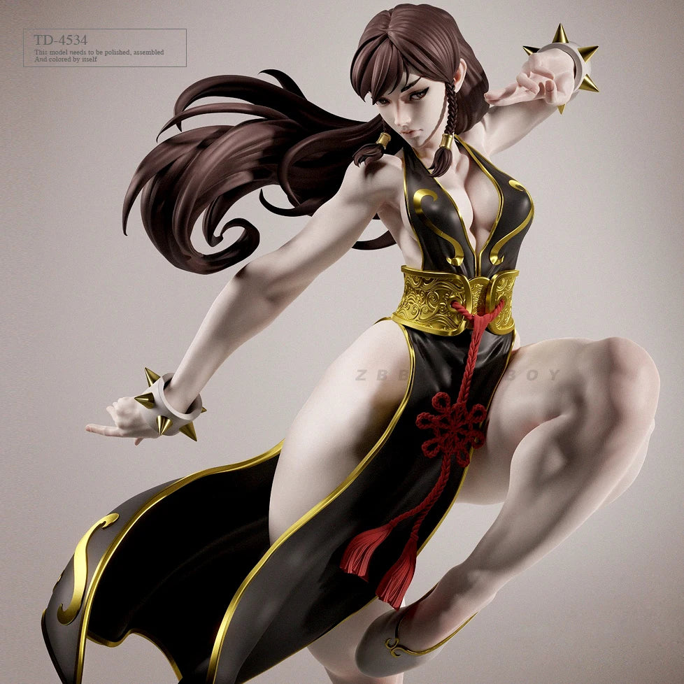 75mm Asian-Inspired Fantasy Sorceress, Resin Model Figure Kit, Anime Theme, Unassembled and Unpainted