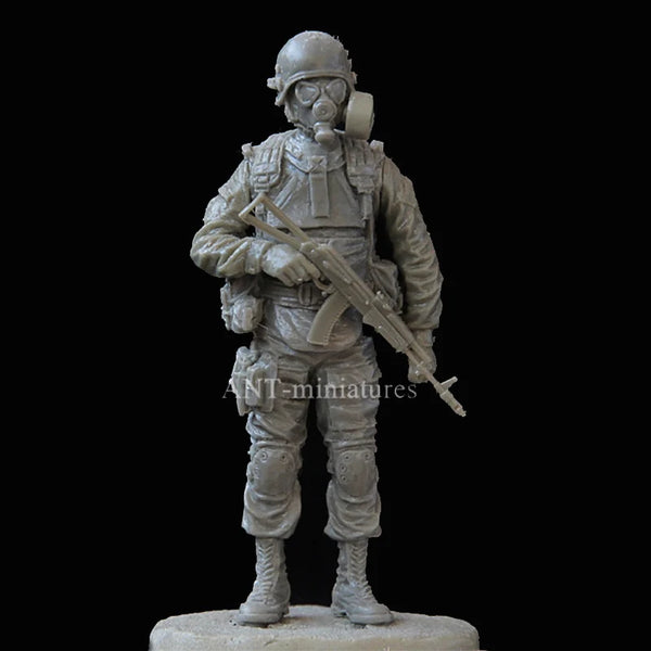 1/35 Modern Combat Infantrymen with Assault Rifles, 2 Figures, Resin Model Figure Kit, Unassembled and Unpainted