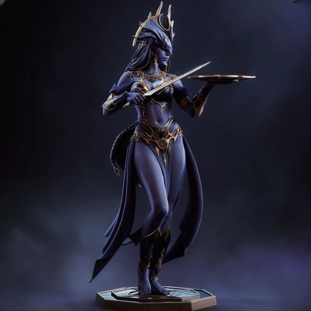 1/8 Shar Shadow Dancer Sorceress, Resin Model Figure Kit, Fantasy Theme, Unassembled and Unpainted