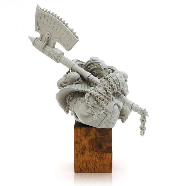 1/8 Grimdark Armored Warriors, 4 Figures, Resin Model Bust Kit, Fantasy Theme, Unassembled and Unpainted