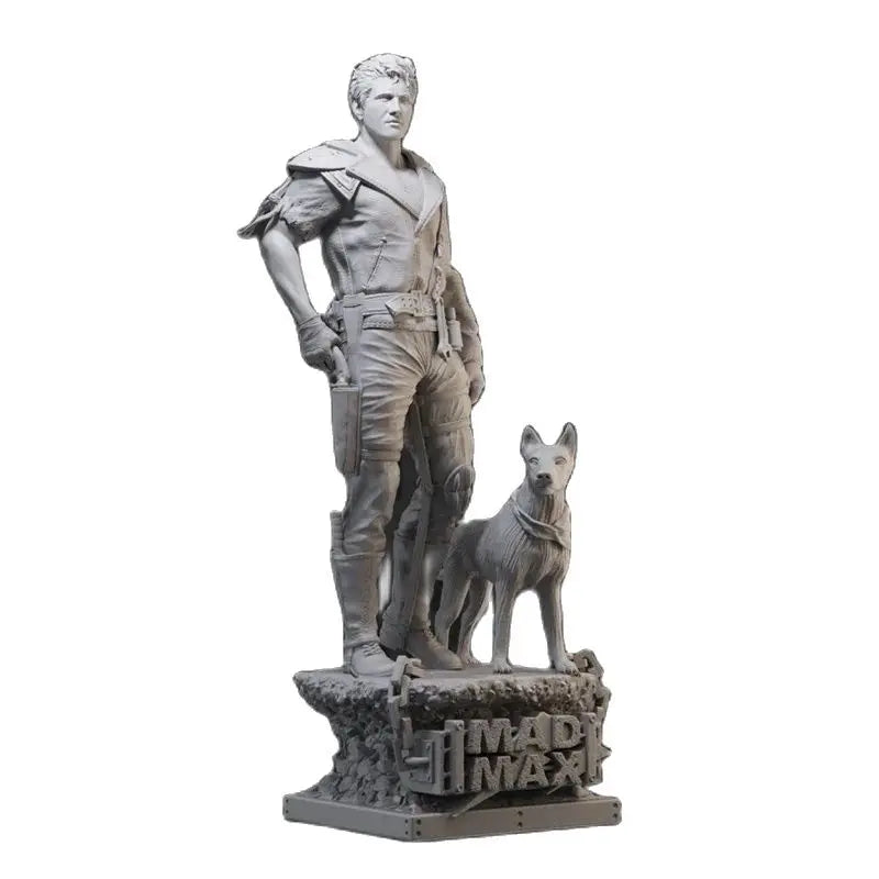 1/18 Mad Max and Dog, 2 Figures, Resin Model Figure Kit, Sci-Fi Theme, Unassembled and Unpainted