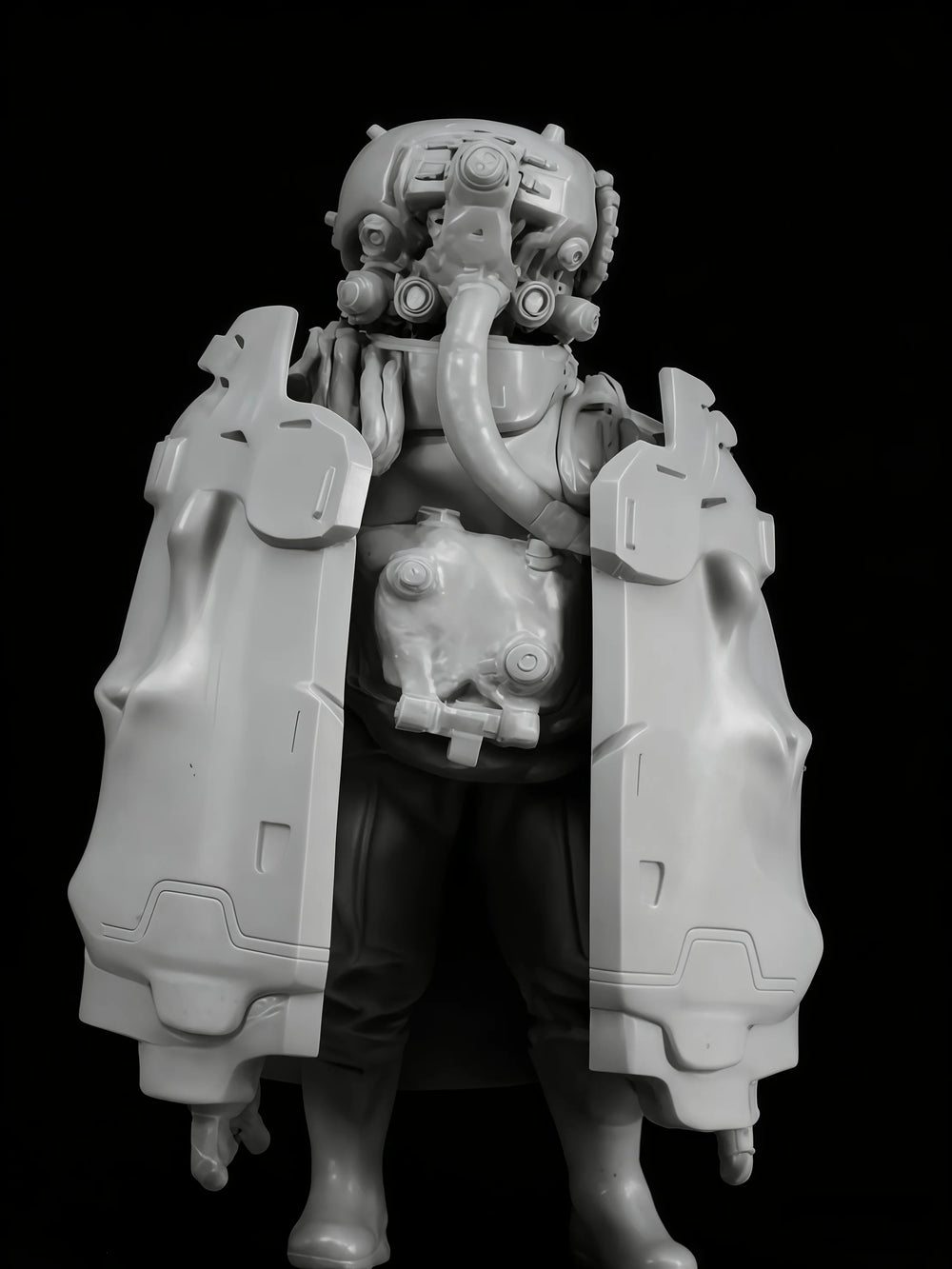 1/16 Biochemical Infantry Leader, Resin Model Figure Kit, Sci-Fi Theme, Unassembled and Unpainted