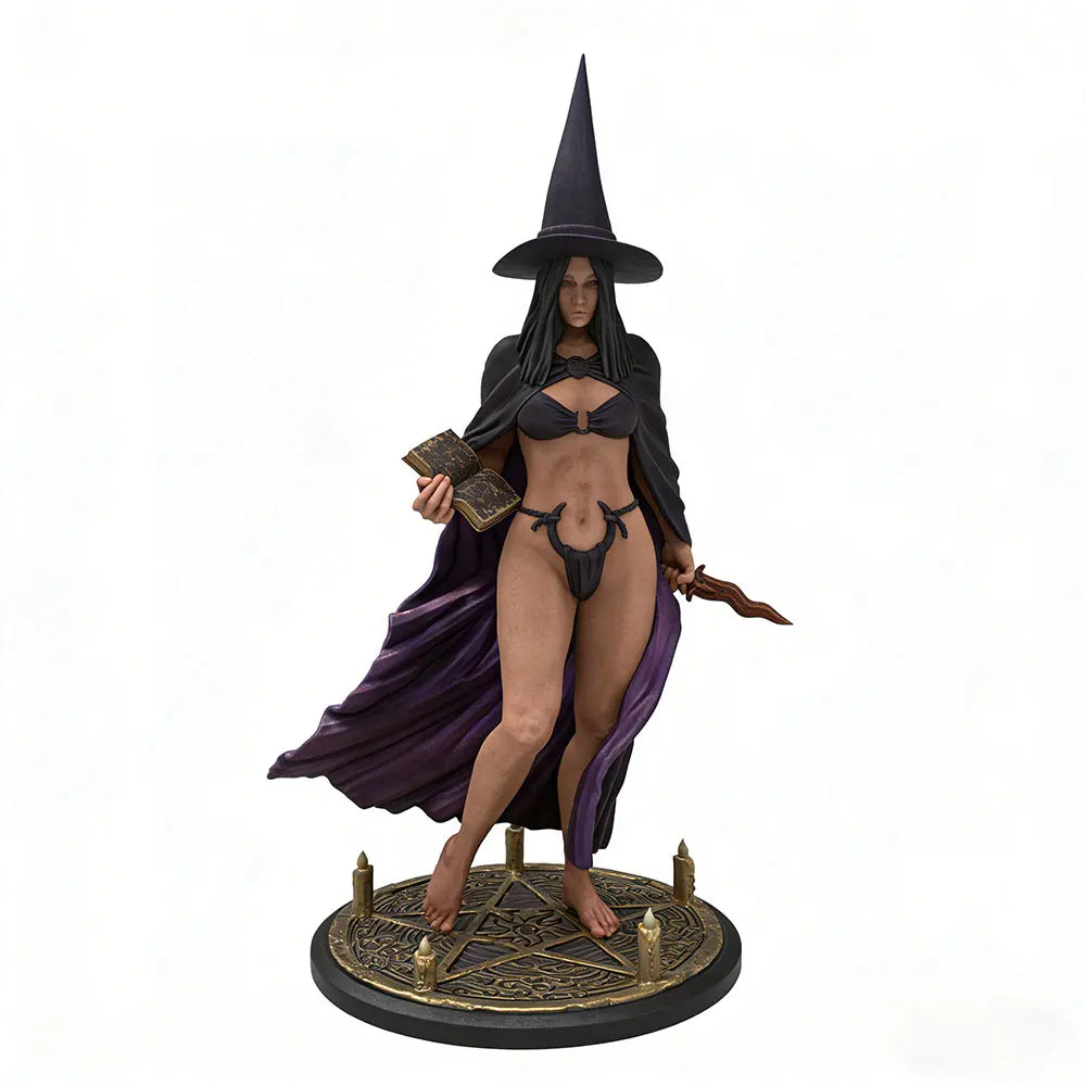 1/24 Magician Fantasy Female, Resin Model Figure Kit, Unassembled and Unpainted