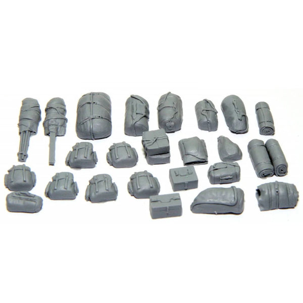 1/35 WWII Stowage & Equipment Accessories, Resin Model Accessory Kit, Unpainted