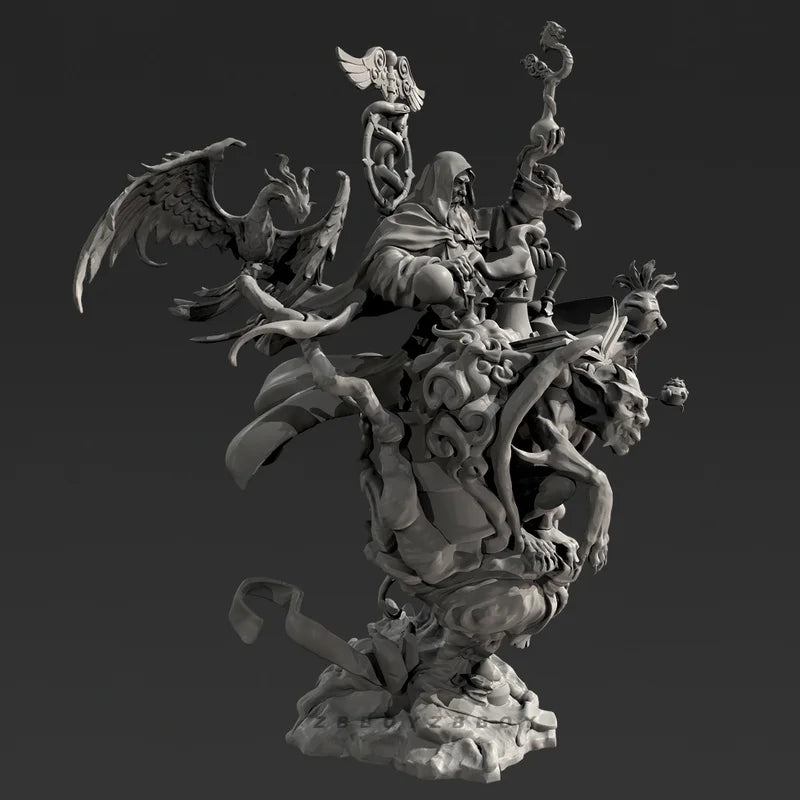 110mm Dark Fantasy Demon, Resin Model Figure Kit, Fantasy Theme, Unassembled and Unpainted