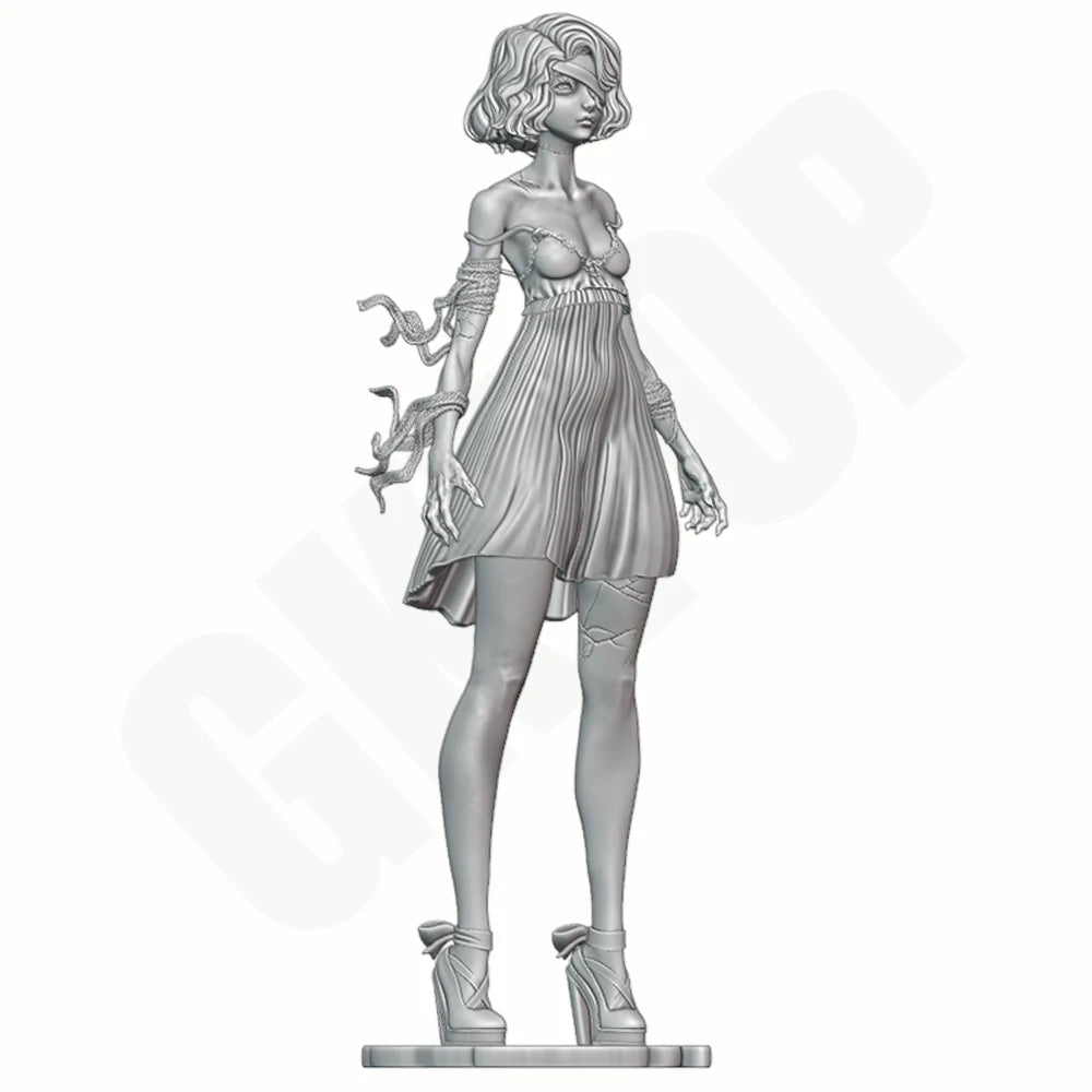1/24 Dark Fantasy Bandage Girl, Resin Model Figure Kit, Unassembled and Unpainted