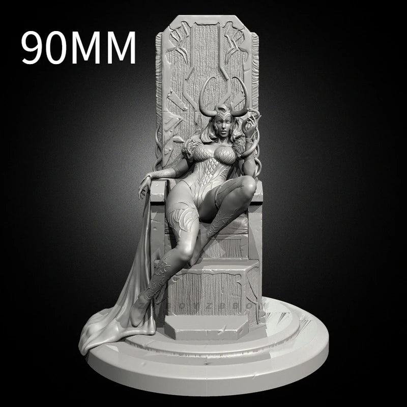 75mm Night Elf, Resin Model Bust Kit, Fantasy Theme, Unassembled and Unpainted