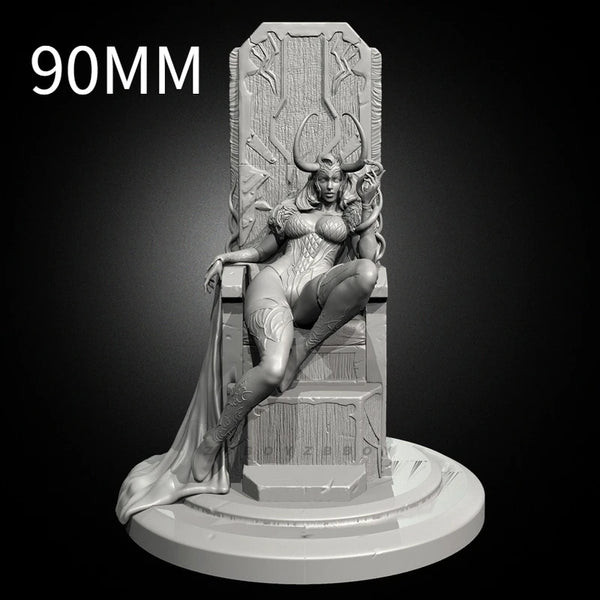 75mm Night Elf, Resin Model Bust Kit, Fantasy Theme, Unassembled and Unpainted