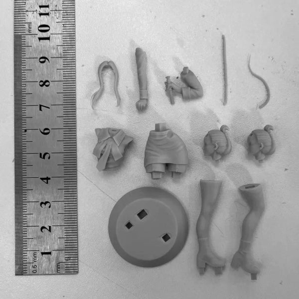 1/24 Girl with Whip, Resin Model Figure Kit, Anime Theme, Unassembled and Unpainted