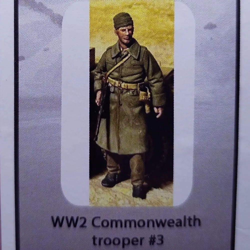 1/35 WWII Commonwealth Soldier, Resin Model Figure Kit, Unassembled and Unpainted