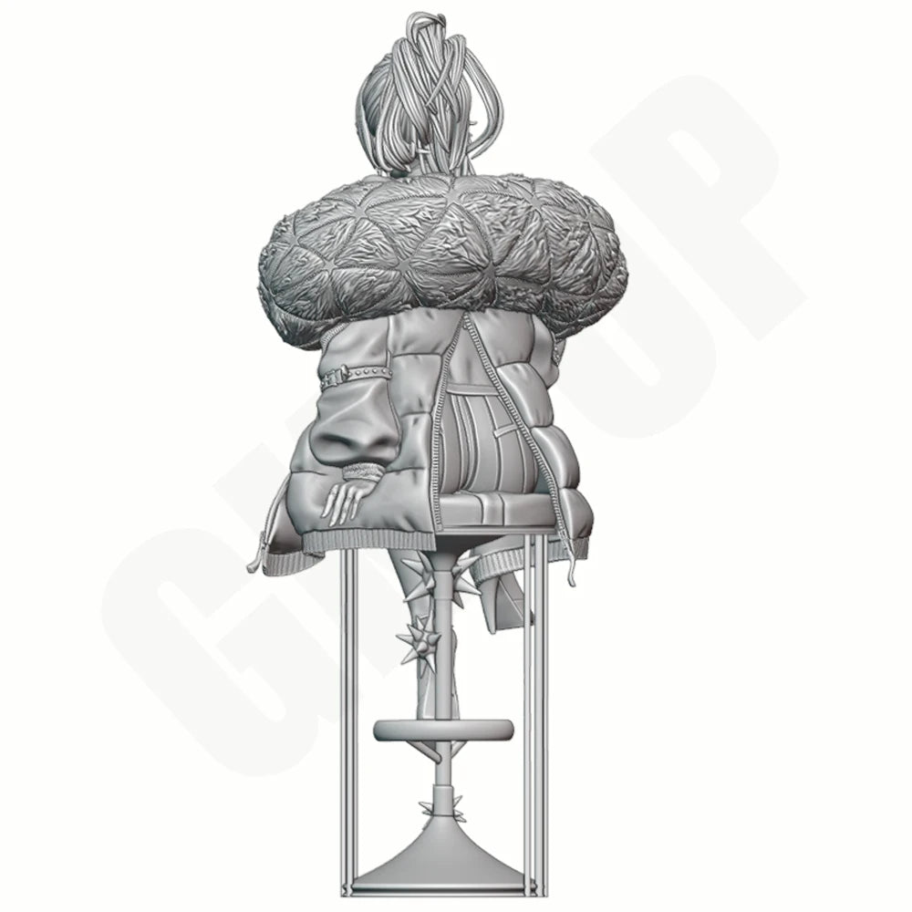 1/24 Pin-up Fashion Singer, Resin Model Figure Kit, Unassembled and Unpainted