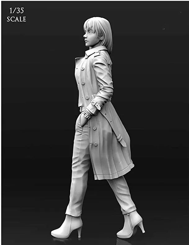1/35 Modern Female Tactical Agent, Resin Model Figure Kit, Unassembled and Unpainted