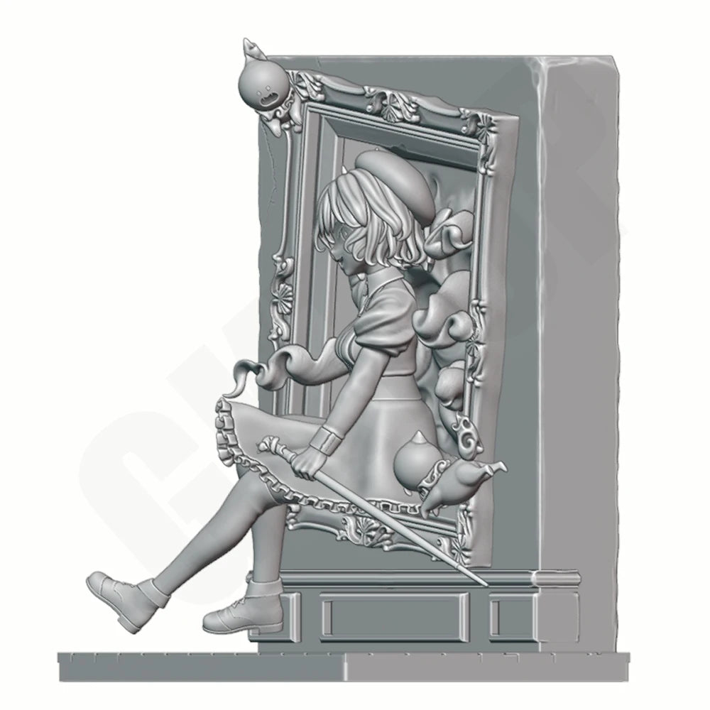 1/24 Modern Quorra Cat Lady, Resin Model Figure Kit, Unassembled and Unpainted