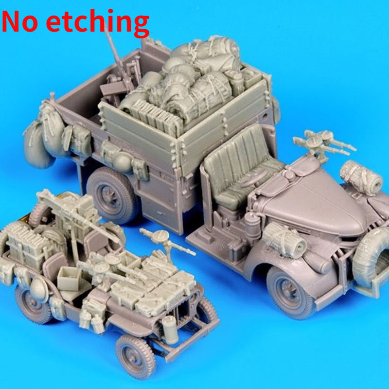 1/72 WWII Supply Vehicles, Resin Model Vehicle Kit, Unassembled and Unpainted