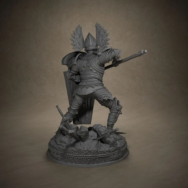 75mm Warriors, 3 Figures, Resin Model Figure Kit, Fantasy Theme, Unassembled and Unpainted