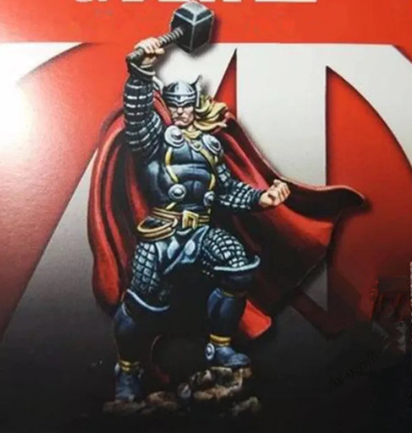 35mm Armored Fantasy Knight with Red Cloak, Resin Model Figure Kit, Fantasy Theme, Unassembled and Unpainted