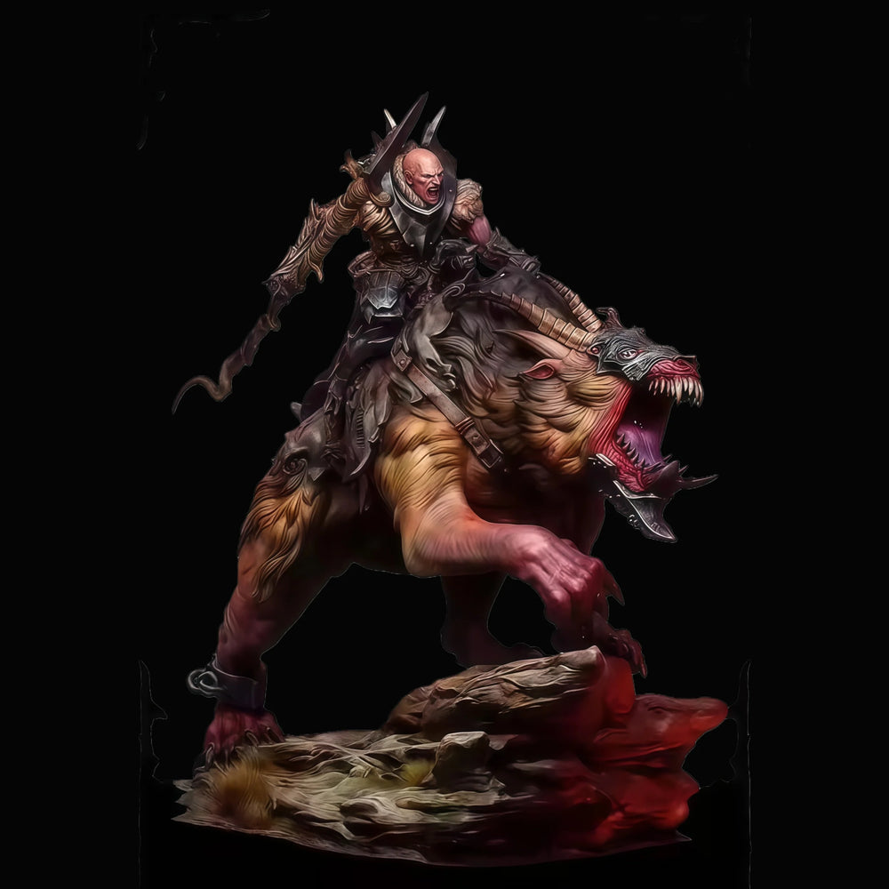 1/24 Orc Knight Warrior, Resin Model Figure Kit, Fantasy Theme, Unassembled and Unpainted