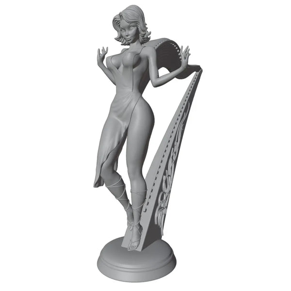 75mm Pinup Female, 5 Figures, Resin Model Figure Kit, Unassembled and Unpainted