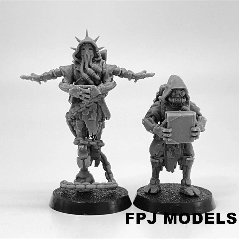 28mm Scavenger Rangers, 25 Figures, Resin Model Figure Kit, Sci-Fi Theme, Unassembled and Unpainted