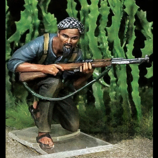 1/35 Vietnam War Vietnamese Commando, Resin Model Figure Kit, Unassembled and Unpainted
