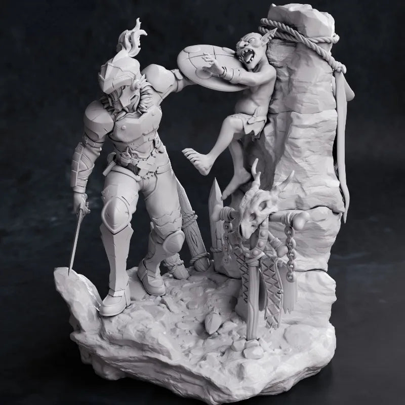 1/24 Orc Warrior with Club, Resin Model Figure Kit, Fantasy Theme, Unassembled and Unpainted