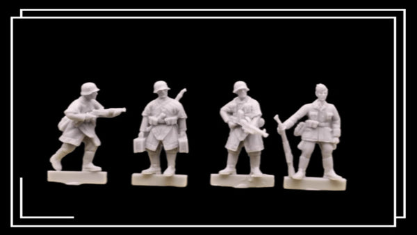 1/72 Modern Guerrilla Combat Squad, 4 Figures, Resin Model Figure Kit, Unassembled and Unpainted