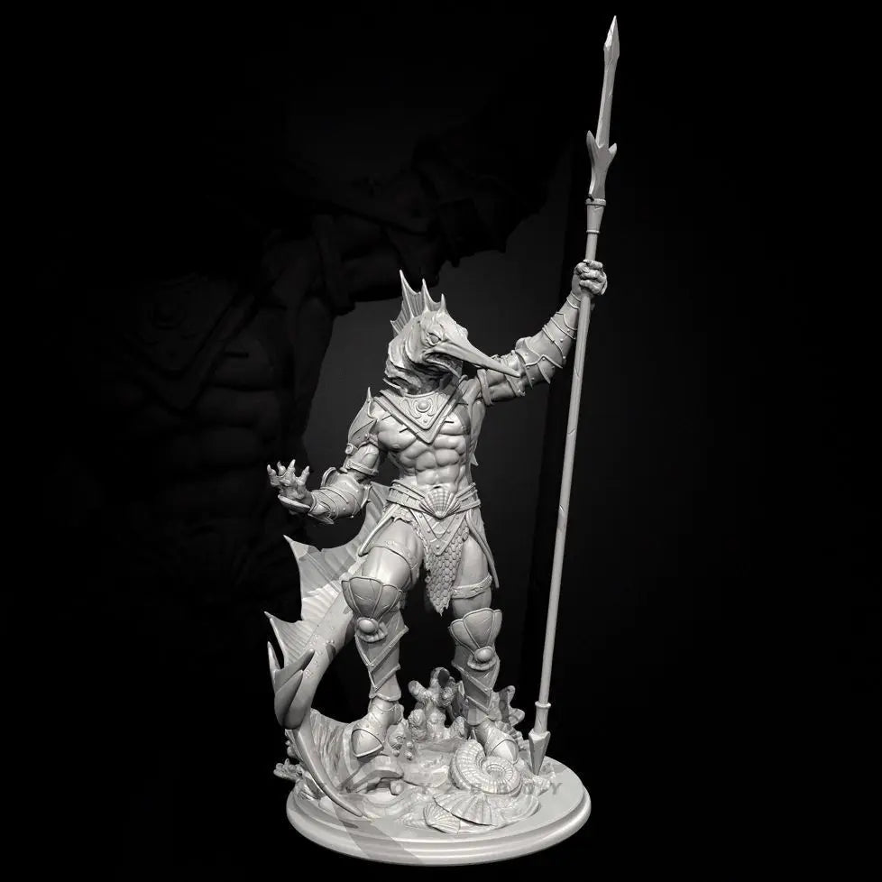 75mm Horned Dragon Creature, Resin Model Figure Kit, Fantasy Theme, Unassembled and Unpainted