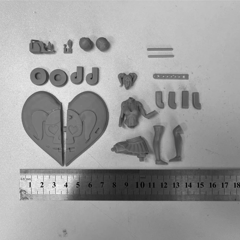 1/24 Lollipop Chainsaw Female, Resin Model Figure Kit, Anime Theme, Unassembled and Unpainted