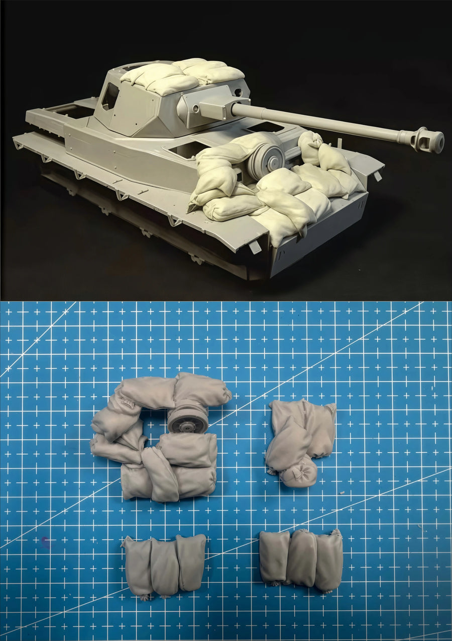 Padded Armor Clothing Parts Diorama Accessory Set 1/35 Resin Kit - resin model view 3