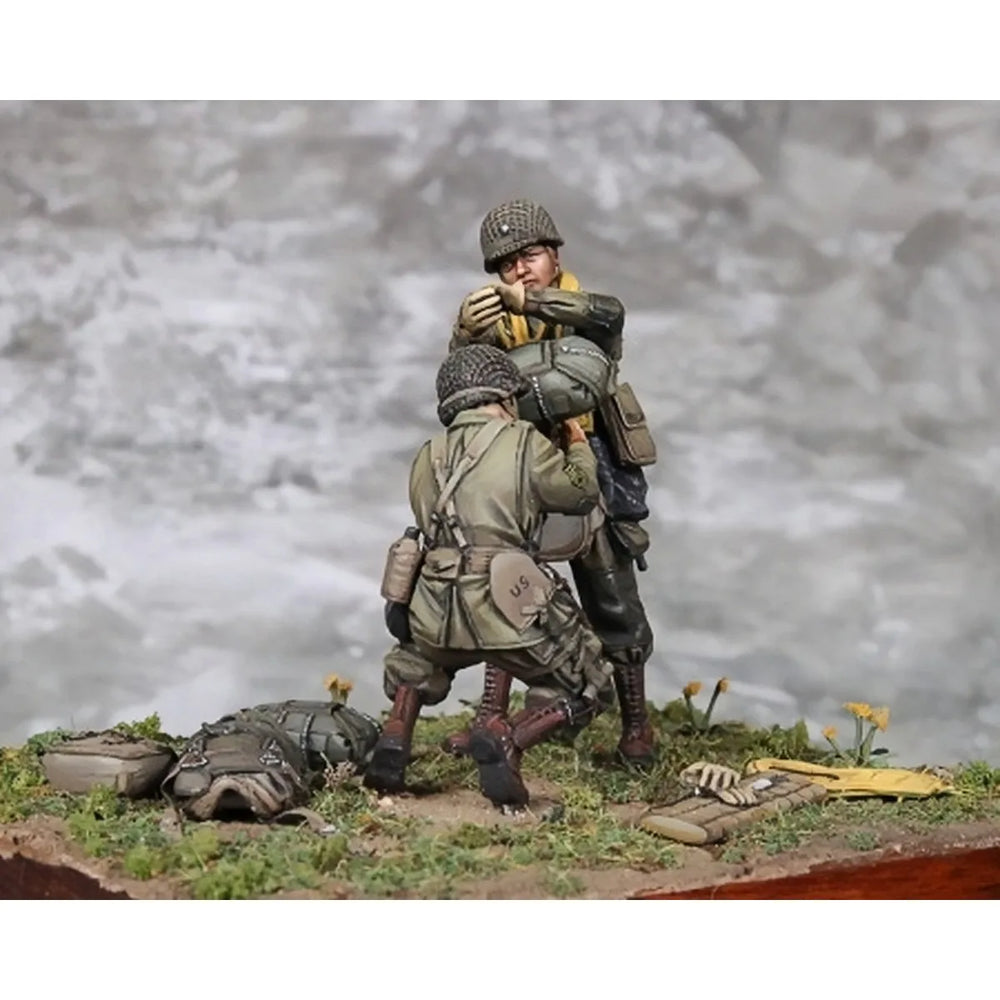 1/35 Vietnam War US Army Airborne, 2 Figures, Resin Model Figure Kit, Unassembled and Unpainted