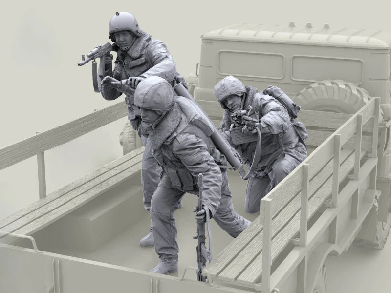 1/16 Modern Russian Tactical Breach Team, 5 Figures, Resin Model Figure Kit, Unassembled and Unpainted