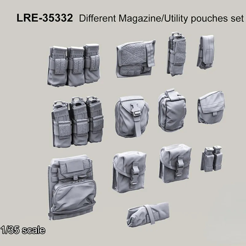 1/35 Modern Tactical Accessory Set, Resin Model Accessory Kit, Unpainted