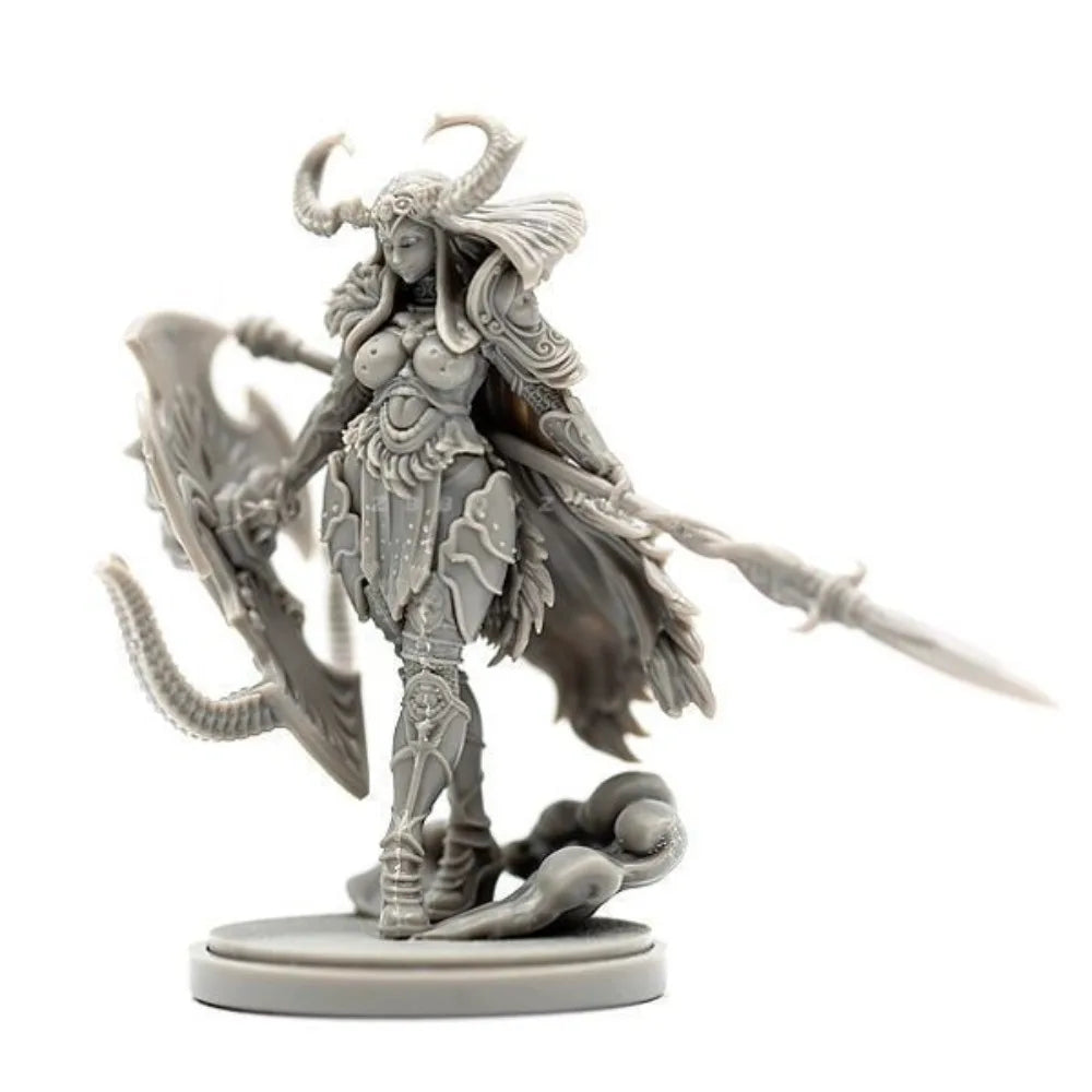 38mm Goddess Warrior Series, 16 Figures, Resin Model Figure Kit, Fantasy Theme, Unassembled and Unpainted