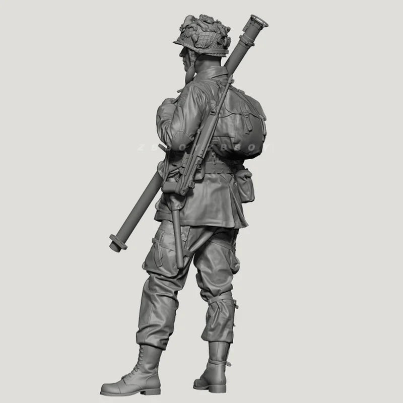 1/35 WWI Infantry Advancing with Rifles, 3 Figures, Resin Model Figure Kit, Unassembled and Unpainted