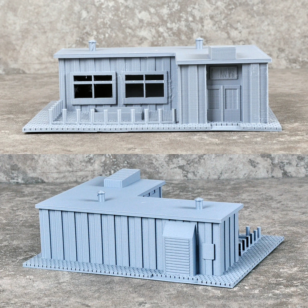 1/72 Modern Residential & Commercial Buildings, Resin Model Diorama Kit, Unassembled and Unpainted