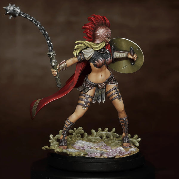 40mm Orc Gladiator, Resin Model Figure Kit, Fantasy Theme, Unassembled and Unpainted