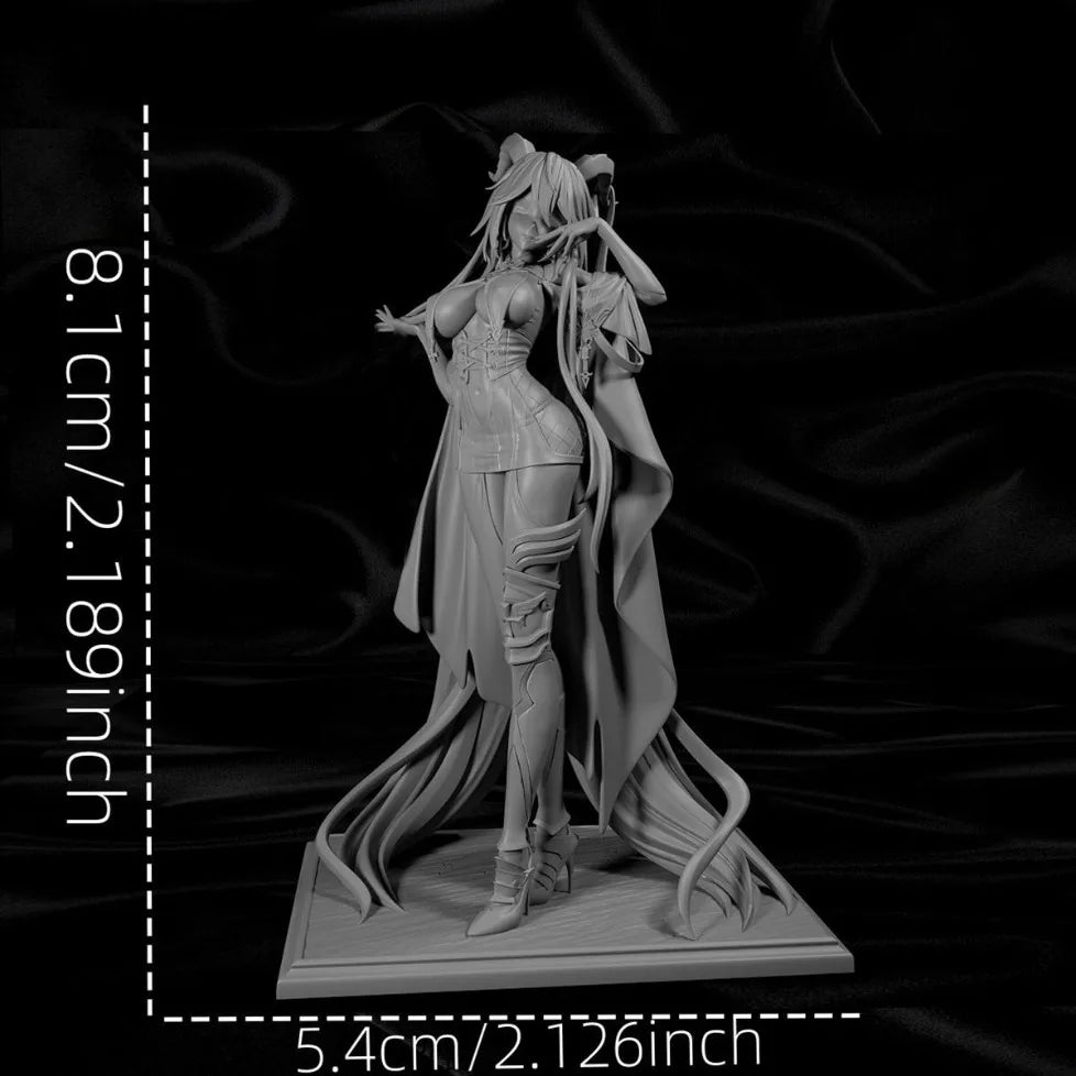 80mm Female Elf Warrior, Resin Model Figure Kit, Fantasy Theme, Unassembled and Unpainted