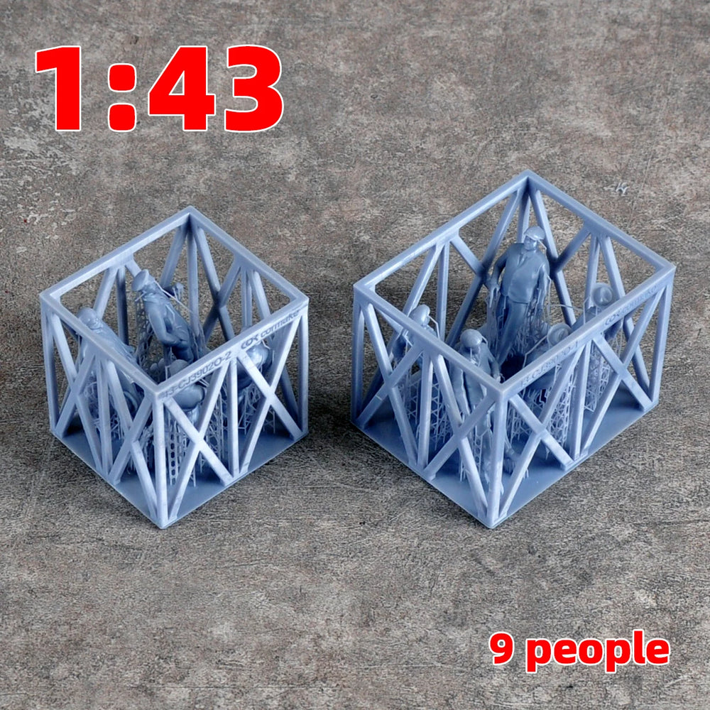 1/35 Civilian Town Residents, 45 Figures, Resin Model Figure Kit, Historical Theme, Unassembled and Unpainted