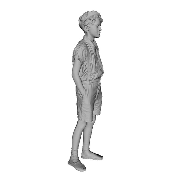 1/35 Young Male Civilian, Resin Model Figure Kit, Historical Theme, Unassembled and Unpainted